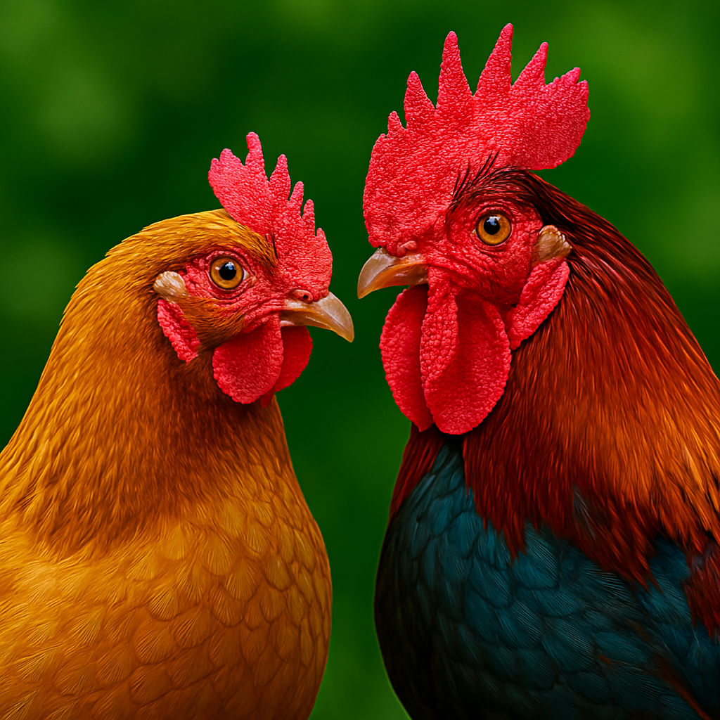 مرغ و خروس و کبوتر